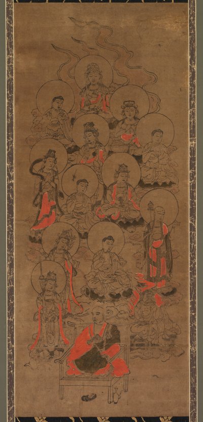 Twelve Buddhas and Kobo Daishi Jusanbutsu, Late 17th Century by Unbekannt