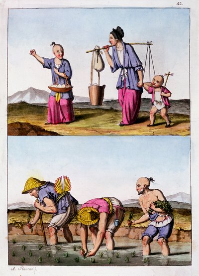 Two Chinese Scenes, c1830 by Unbekannt