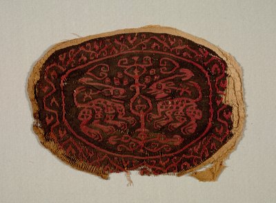 Two Confronted Animals from a Tunic by Unbekannt