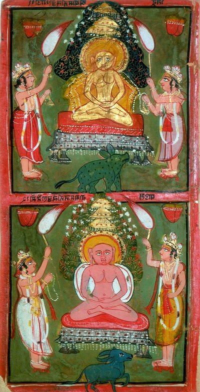 Two Jain Tirthankaras or Jina Ford-Makers and Their Devotees, Bundi Region, India by Unbekannt
