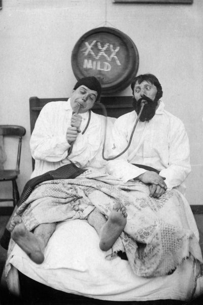 Two Drunken Men in a Bed by Unbekannt