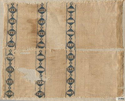 Two fragments of a scarf or headdress by Unbekannt