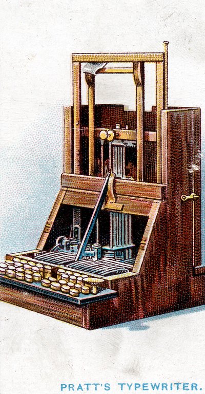 Typewriter Patented by John Pratt by Unbekannt