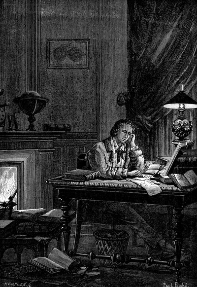 UJJ Leverrier, French Astronomer Calculating the Position of the Planet Neptune in 1846, 1881 by Unbekannt