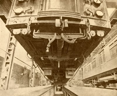 Under the Underground: Beneath a District Railway Electric Car by Unbekannt