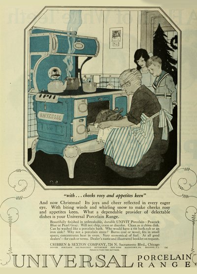 Universal Porcelain Range, Advertising From The Saturday Evening Post by Unbekannt
