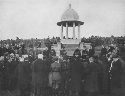 Unveiling of the Chattri by H.R.H. The Prince of Wales, 1st February 1921 by Unbekannt