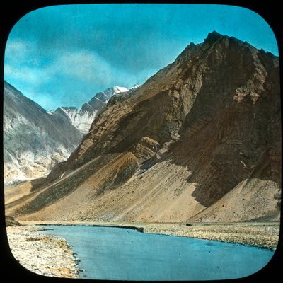 Upper Course of the Indus River, Kashmir, India by Unbekannt