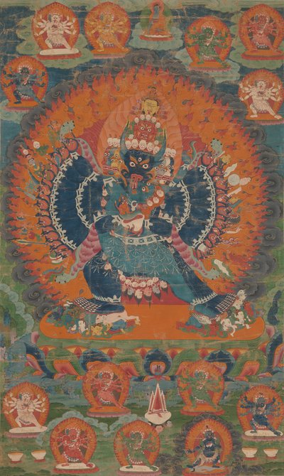 Vajrabhairava with His Consort Vajravetali by Unbekannt