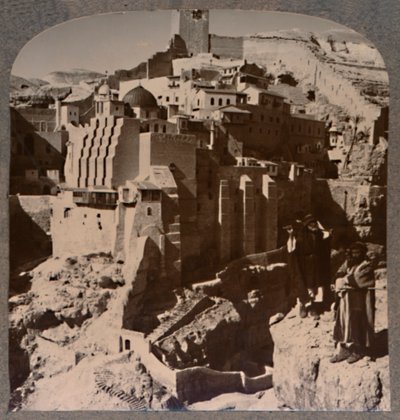 Valley of Mar Saba and Convent, from Brook Kedron, c1900 by Unbekannt