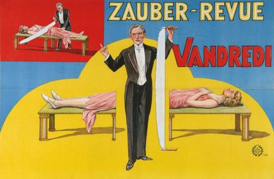 Vandredi Magic Revue Poster, 1923 by Unbekannt