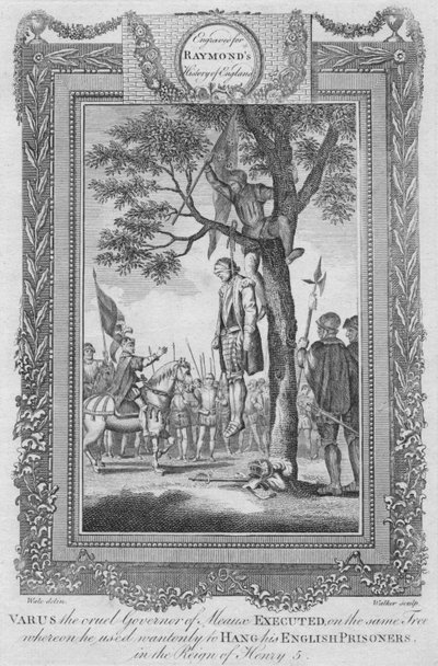 Varus, the Cruel Governor of Meaux Executed, 1787 by Unbekannt