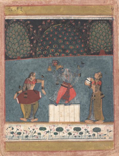 Vasant Ragini: Folio from a ragamala series Garland of Musical Modes by Unbekannt