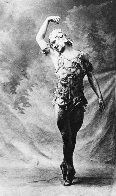 Vaslav Nijinsky, Russian Ballet Dancer, in Le Spectre de la Rose, Paris by Unbekannt