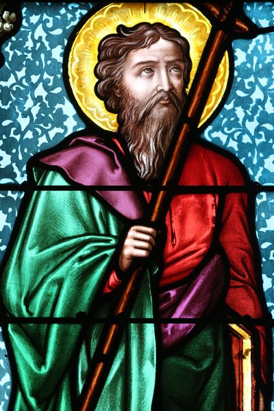 Vault de Lugny Church, Stained Glass Window: Saint Philip the Apostle, France by Unbekannt