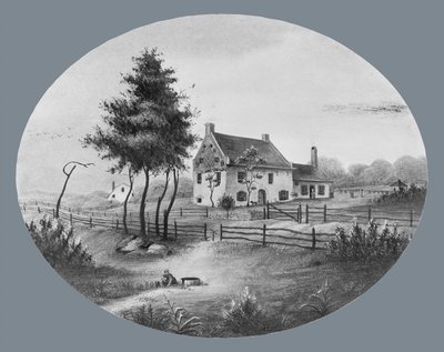 Vechte House at Gowannus, Brooklyn, New York, 1865 by Unbekannt