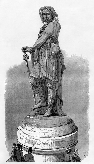 Vercingetorix Memorial at Alesia, near Dijon, France, 1882-1884 by Unbekannt