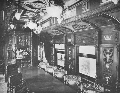 Vestibule Dining Car on the Rio-Sao Paulo Night Express of the Central Railway of Brazil, 1914 by Unbekannt