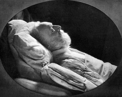 Victor Hugo on his deathbed by Unbekannt
