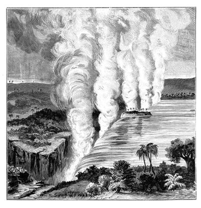 Victoria Falls of the Zambezi River, on the Border Between Zambia and Zimbabwe, 1900 by Unbekannt