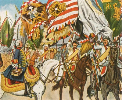 Victory Celebration at Hohenfriedberg, 4 June 1745 by Unbekannt