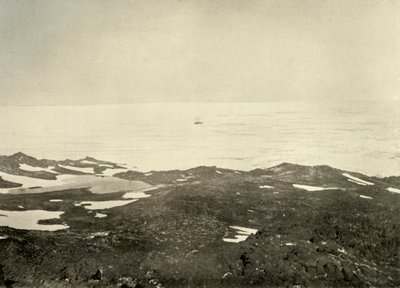 View from High Hill...The Ship in Loose Pack by Unbekannt