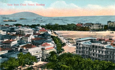 View from the Clock Tower, Bombay, India by Unbekannt