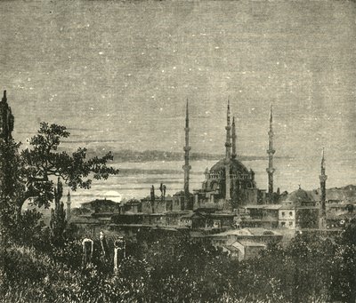 View in Adrianople - The Mosque of Selim II by Unbekannt