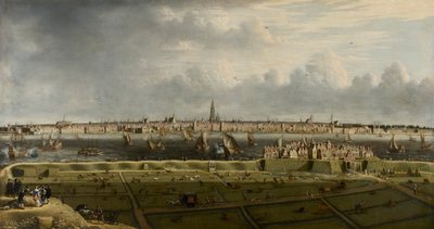 View of Antwerp from the Vlaams Hoofd by Unbekannt
