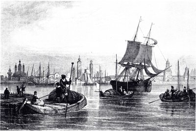 View of Arkhangelsk, 1835 by Unbekannt