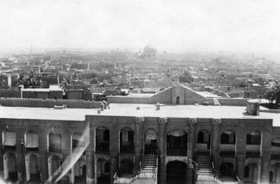 View of Baghdad from a block tower, 31st British general hospital, Mesopotamia, WWI by Unbekannt