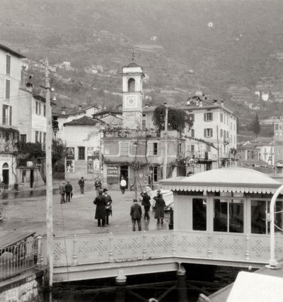 View of Moltrasio on the Shore of Lake Como, Italy, 20th Century by Unbekannt
