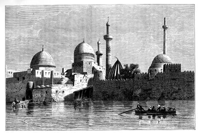View of Mosul from the River Tigris, Iraq, c1890 by Unbekannt