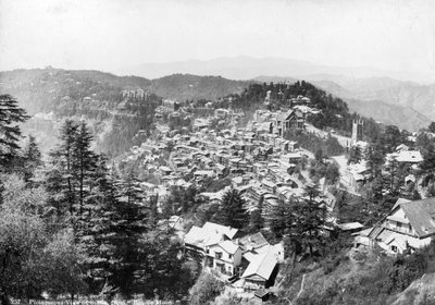 View of Shimla from Bonnie Moon, India by Unbekannt