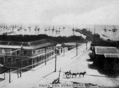View of Surgidero, 1896, 1920s by Unbekannt
