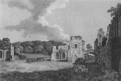 View of Part of the Ruins of the Abbey of St. Agatha: Near Eastby, Yorkshire by Unbekannt