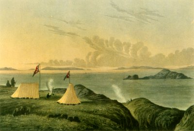 View of the Arctic Sea from the Mouth of the Copper Mine River, Midnight, July 1821 by Unbekannt