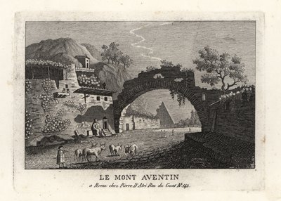 View of the Aventine Hill, one of the Seven Hills of Rome by Unbekannt