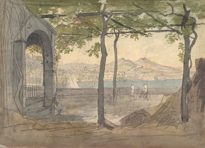 View of the Bay of Naples with Mount Vesuvius by Unbekannt
