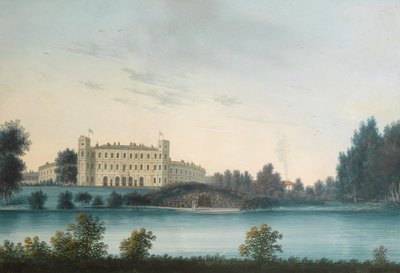 View of the Palace in Gatchina, Early 19th century by Unbekannt