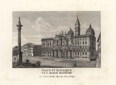 View of the Piazza e Basilica di Santa Maria Maggiore, Rome by Unbekannt