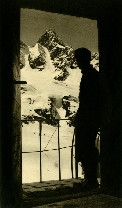 View of the Schattenspitze in the Silvretta Alps, Wiesbadener Hütte, Partenen, Austria, c1935 by Unbekannt