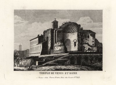 View of the Temple of Venus and Roma, Rome by Unbekannt