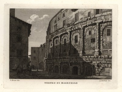 View of the Theatre of Marcellus, Rome by Unbekannt