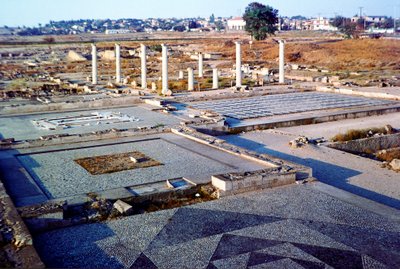 View of the archaeological remains at Pella, Central Macedonia by Unbekannt