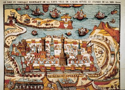 View of the City of Calais in 1538 by Unbekannt