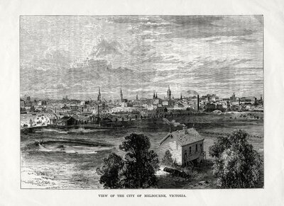 View of the City of Melbourne, Victoria, Australia, 1877 by Unbekannt