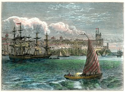 View of the City of San Domingo from the Harbour, Dominican Republic by Unbekannt