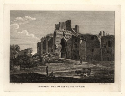 View of the Ruins of the Palace of the Caesars, Rome by Unbekannt