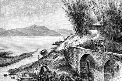 View on the Upper Yang-Tze-Kiang, c1890 by Unbekannt